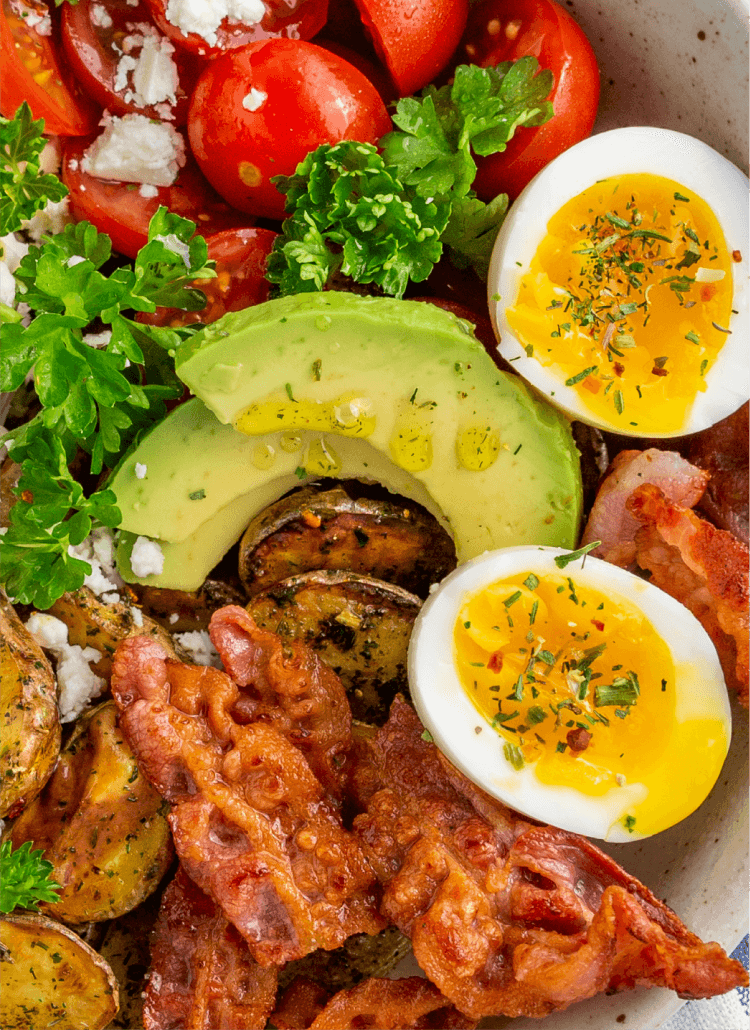 Kräuter Avocado Topping